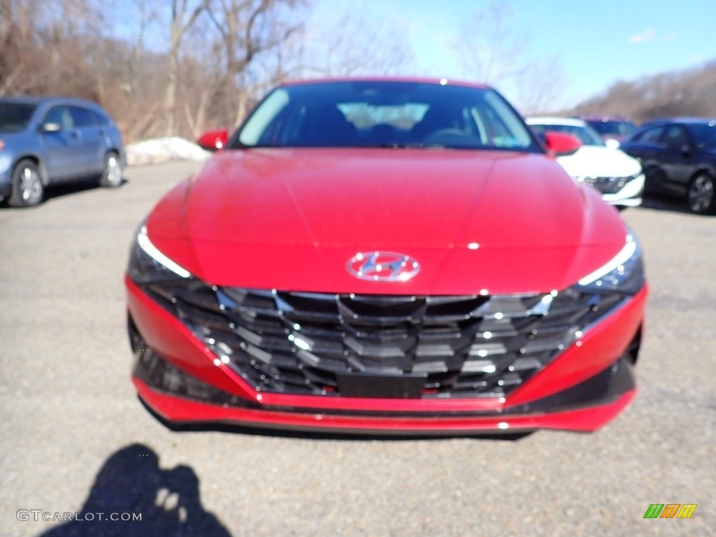 2021 Elantra Limited - Calypso Red / Black photo #4