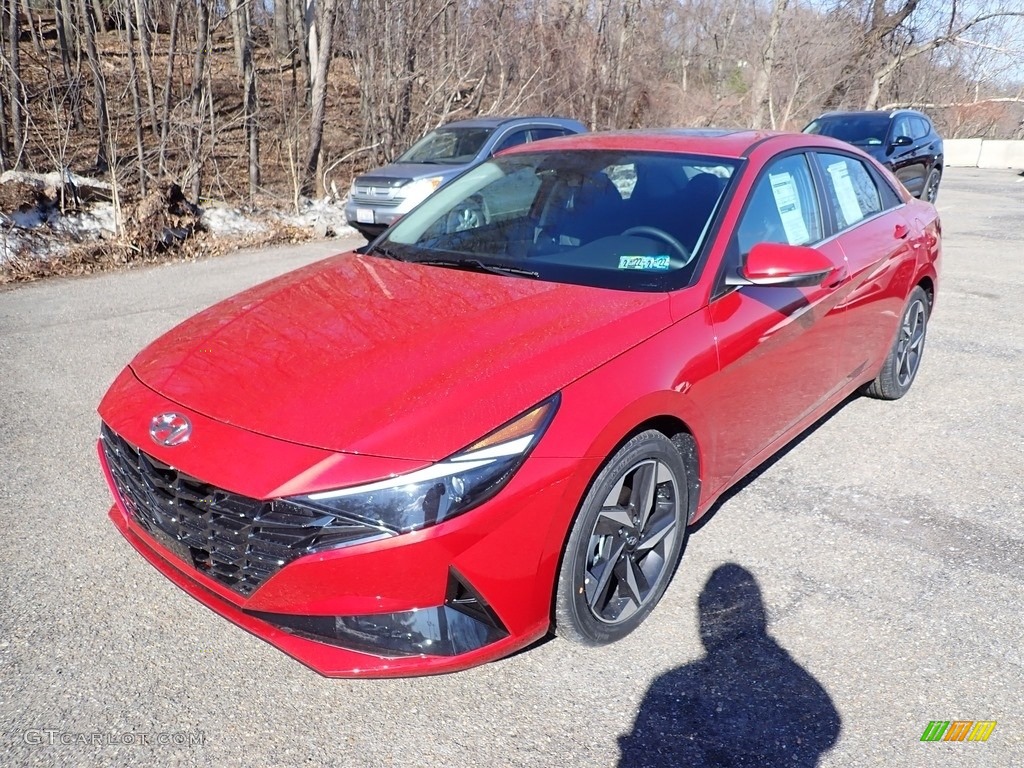 2021 Elantra Limited - Calypso Red / Black photo #5