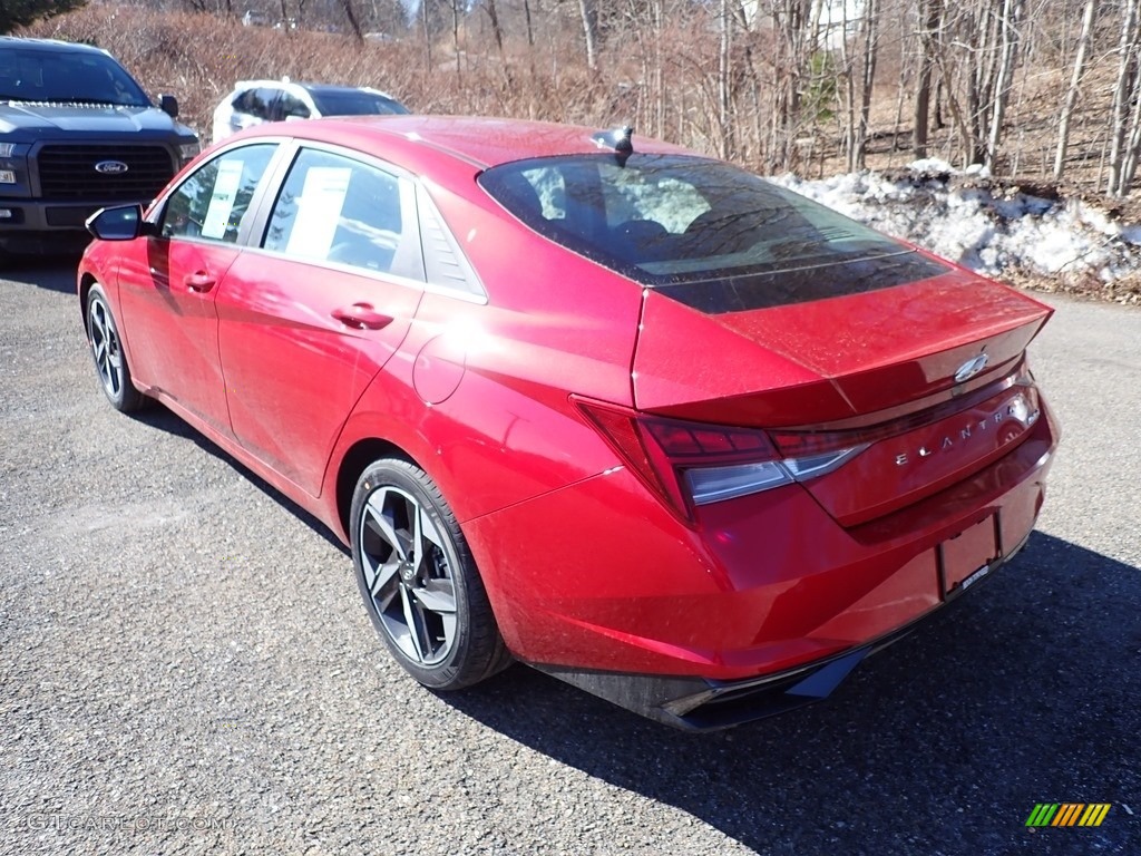 2021 Elantra Limited - Calypso Red / Black photo #6