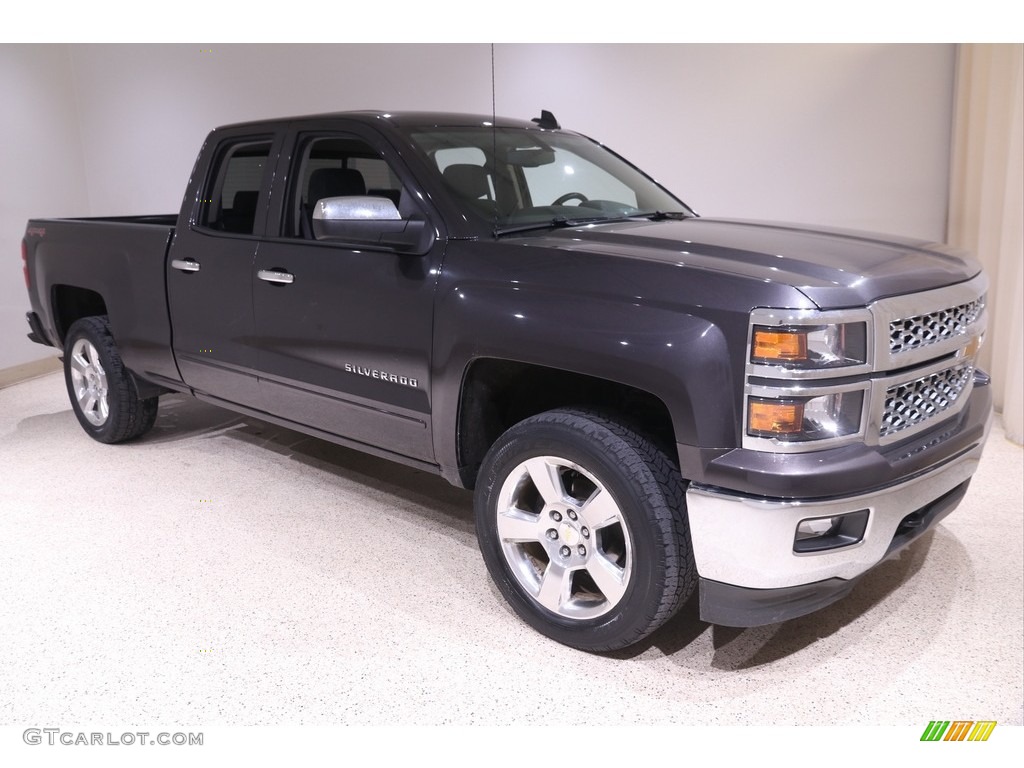 2015 Silverado 1500 LT Double Cab 4x4 - Tungsten Metallic / Jet Black photo #1