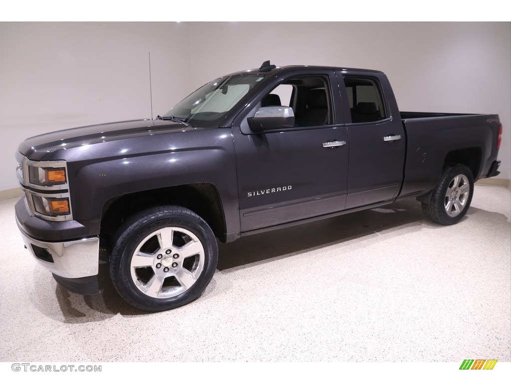 2015 Silverado 1500 LT Double Cab 4x4 - Tungsten Metallic / Jet Black photo #3