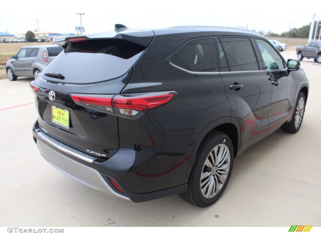 2021 Highlander Platinum - Midnight Black Metallic / Harvest Beige photo #8