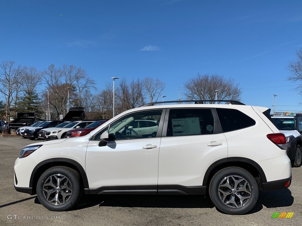 Crystal White Pearl 2021 Subaru Forester 2.5i Premium Exterior Photo #141206072