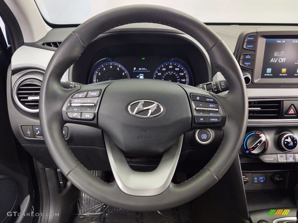 2018 Hyundai Kona SEL Gray Steering Wheel Photo #141206144