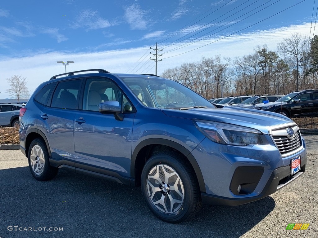 2021 Horizon Blue Pearl Subaru Forester 2.5i Premium 141194585