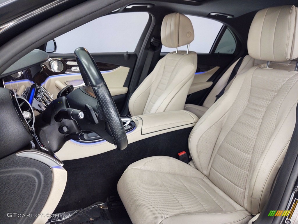 Macchiato Beige/Black Interior 2017 Mercedes-Benz E 300 Sedan Photo #141207854