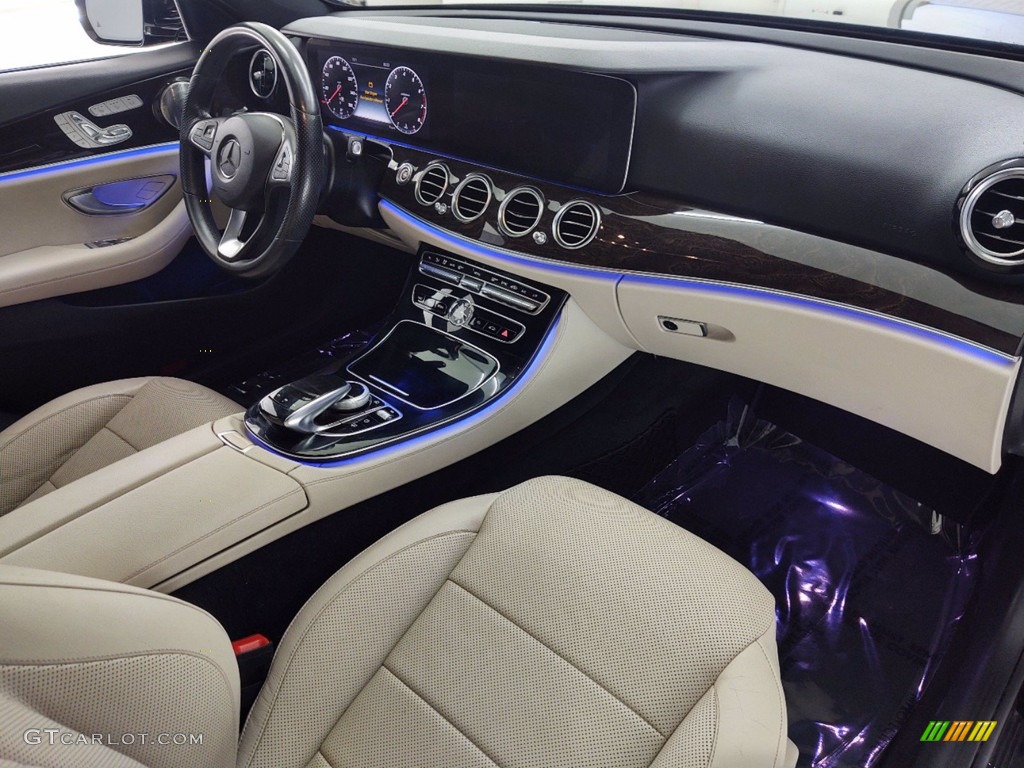 Macchiato Beige/Black Interior 2017 Mercedes-Benz E 300 Sedan Photo #141208232