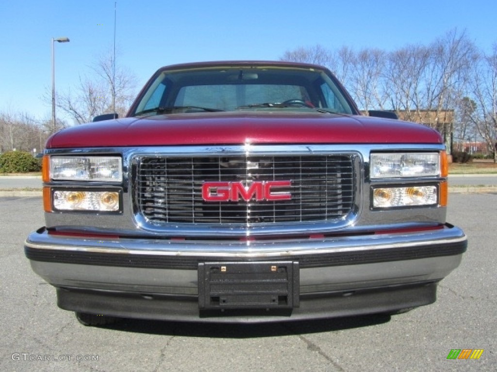 Dark Hunt Club Red Metallic 1994 GMC Sierra 1500 SLE Regular Cab Exterior Photo #141208235