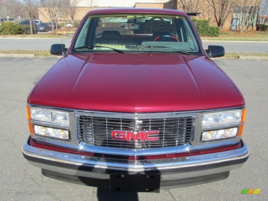 Dark Hunt Club Red Metallic 1994 GMC Sierra 1500 SLE Regular Cab Exterior Photo #141208250