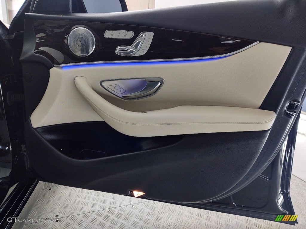 2017 Mercedes-Benz E 300 Sedan Macchiato Beige/Black Door Panel Photo #141208256