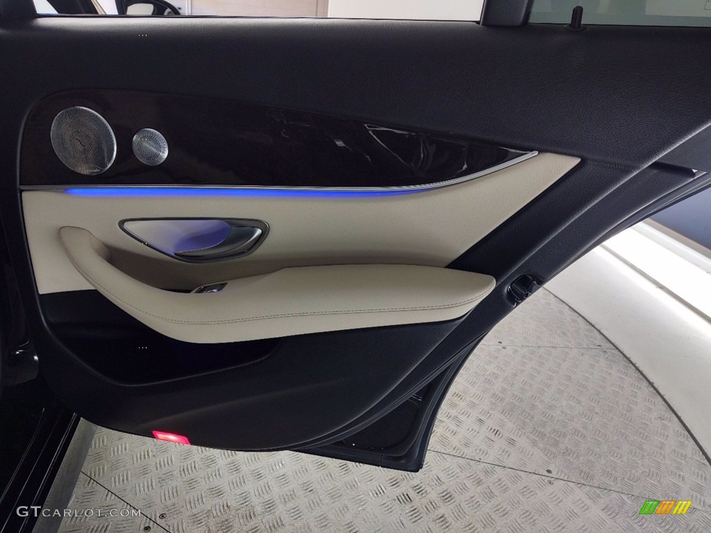 2017 Mercedes-Benz E 300 Sedan Macchiato Beige/Black Door Panel Photo #141208298