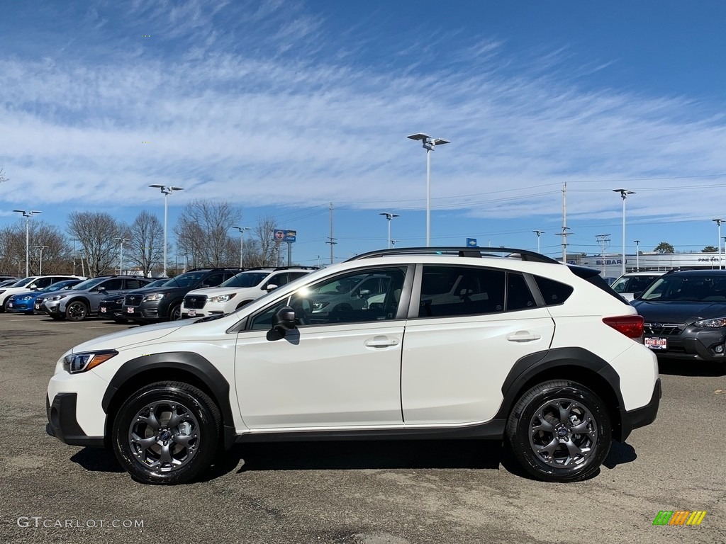 Crystal White Pearl 2021 Subaru Crosstrek Sport Exterior Photo #141209132