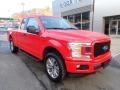 2018 Race Red Ford F150 XL SuperCab 4x4  photo #8