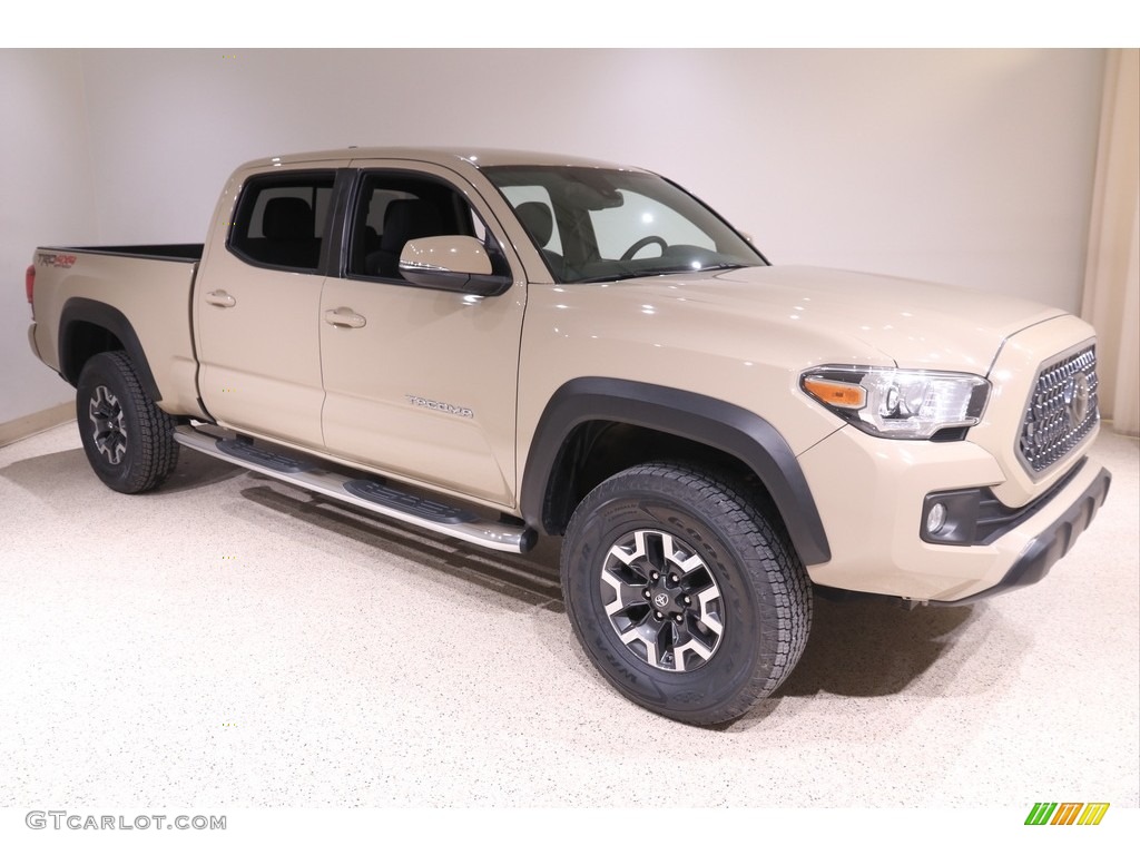 2018 Tacoma TRD Sport Double Cab 4x4 - Quicksand / Graphite w/Gun Metal photo #1