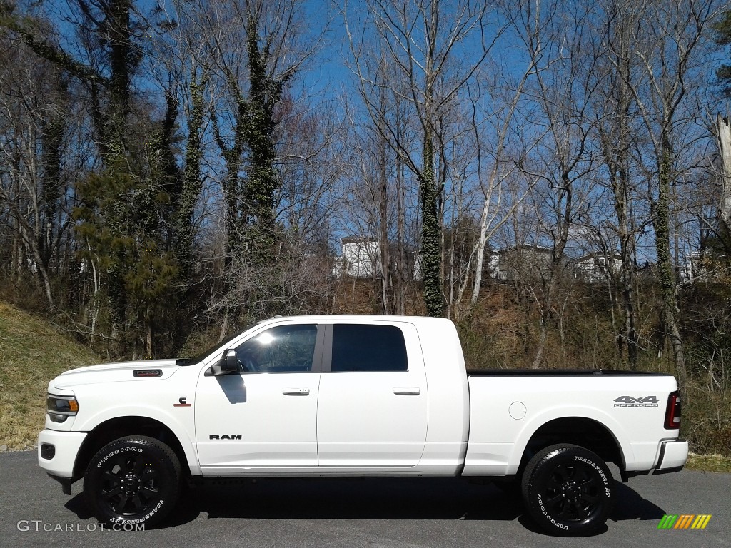 Pearl White 2021 Ram 2500 Laramie Mega Cab 4x4 Exterior Photo #141210032
