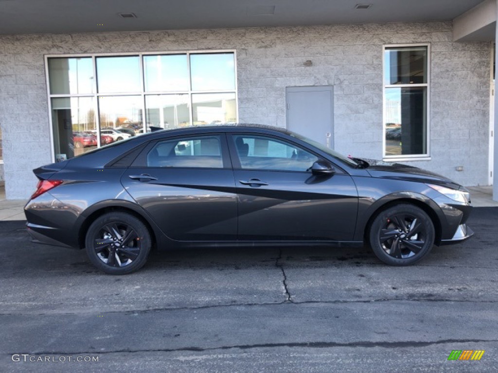 2021 Elantra SEL - Portofino Gray / Black photo #2