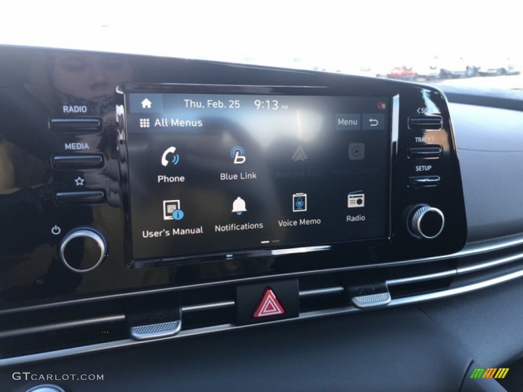 2021 Elantra SEL - Portofino Gray / Black photo #7