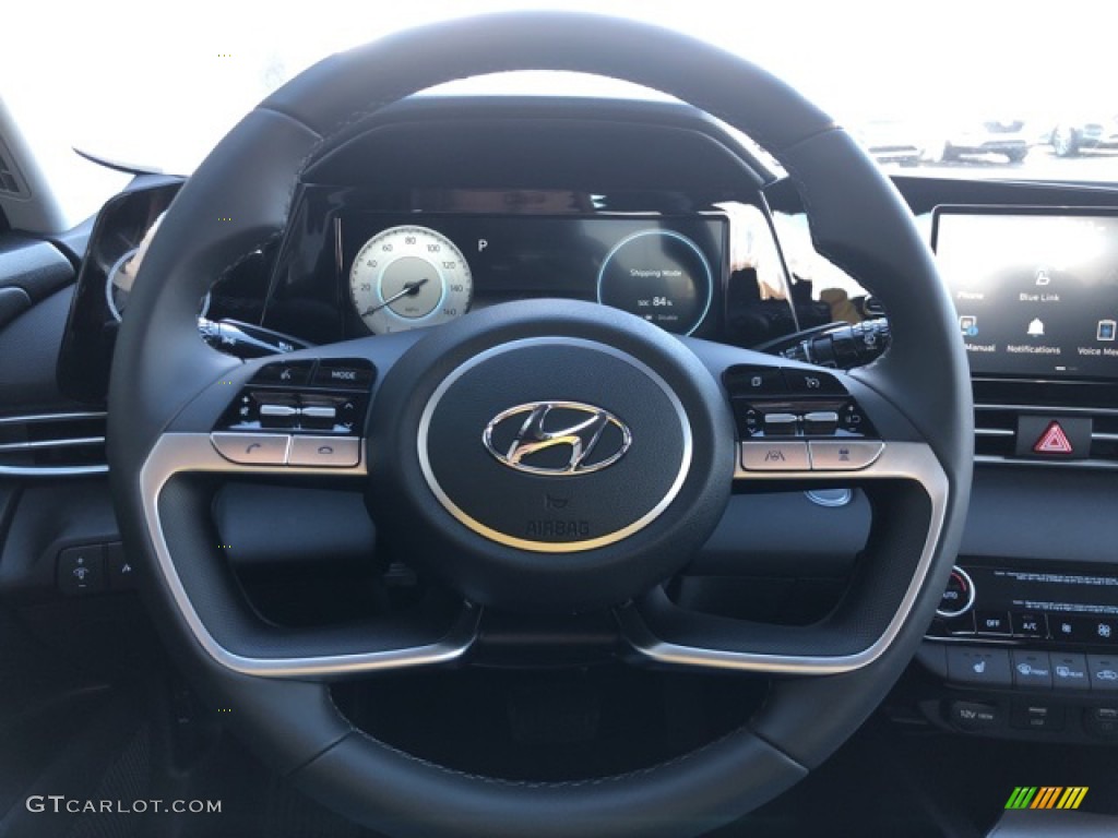 2021 Elantra SEL - Portofino Gray / Black photo #10