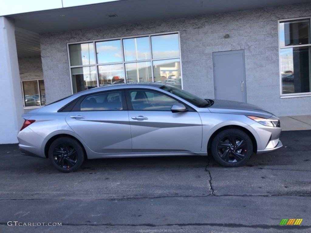 2021 Elantra SEL - Shimmering Silver Pearl / Black photo #2