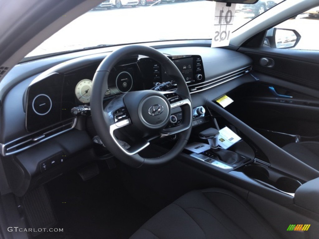 2021 Elantra SEL - Shimmering Silver Pearl / Black photo #4