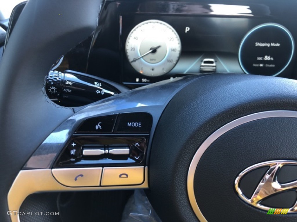 2021 Elantra SEL - Shimmering Silver Pearl / Black photo #10