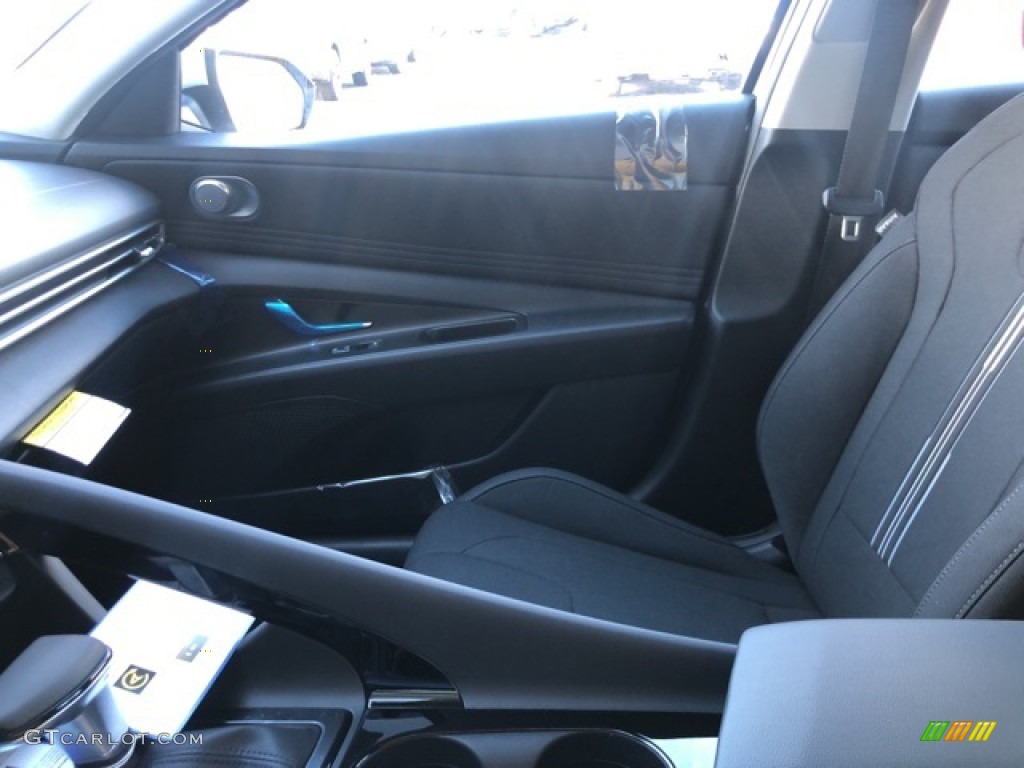 2021 Elantra SEL - Shimmering Silver Pearl / Black photo #16