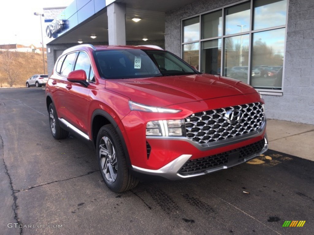 2021 Santa Fe SEL AWD - Calypso Red / Black photo #1