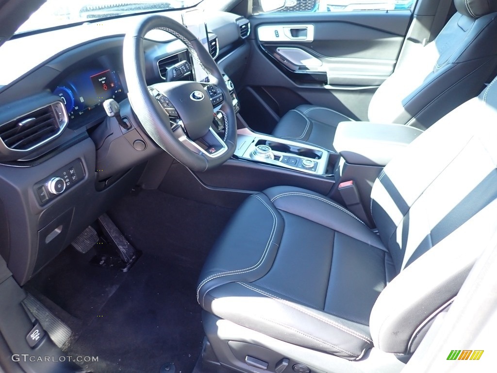 Ebony Interior 2021 Ford Explorer ST 4WD Photo #141212531
