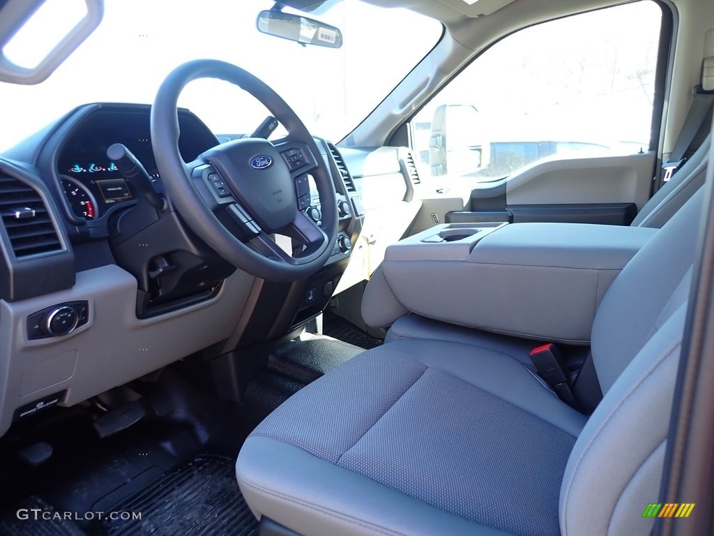 2021 F250 Super Duty XL Crew Cab 4x4 - Antimatter Blue / Medium Earth Gray photo #9