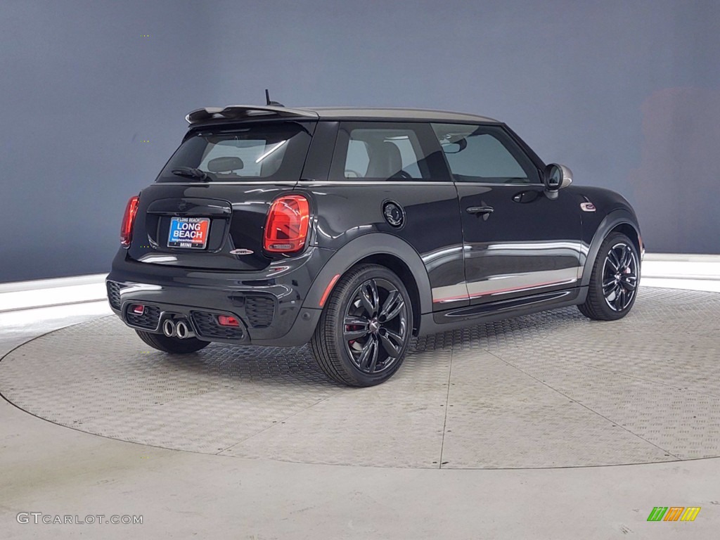 2019 Hardtop John Cooper Works 2 Door - Midnight Black / Carbon Black Dinamica/Double Stripe photo #4