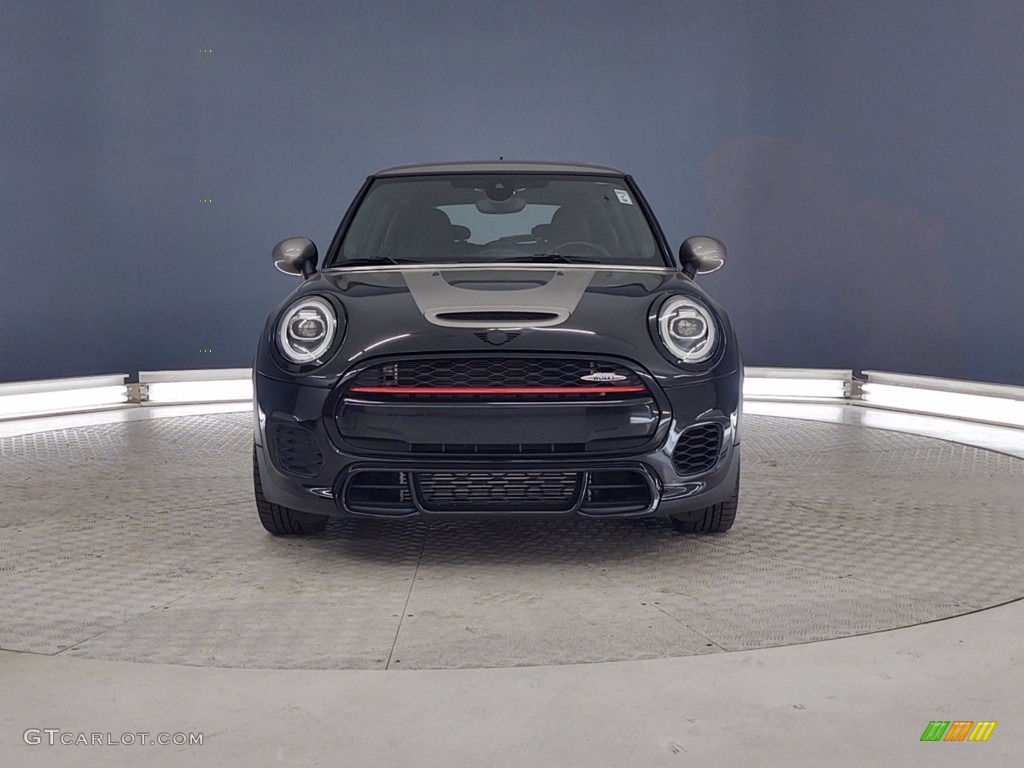 2019 Hardtop John Cooper Works 2 Door - Midnight Black / Carbon Black Dinamica/Double Stripe photo #5