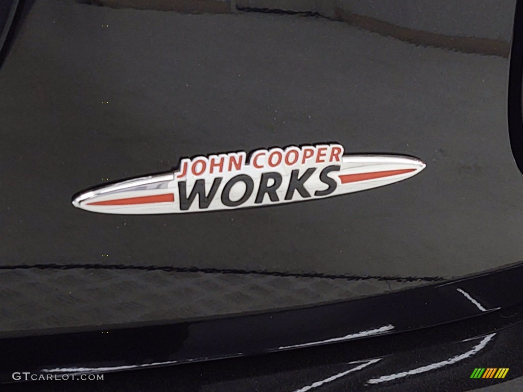 2019 Hardtop John Cooper Works 2 Door - Midnight Black / Carbon Black Dinamica/Double Stripe photo #11