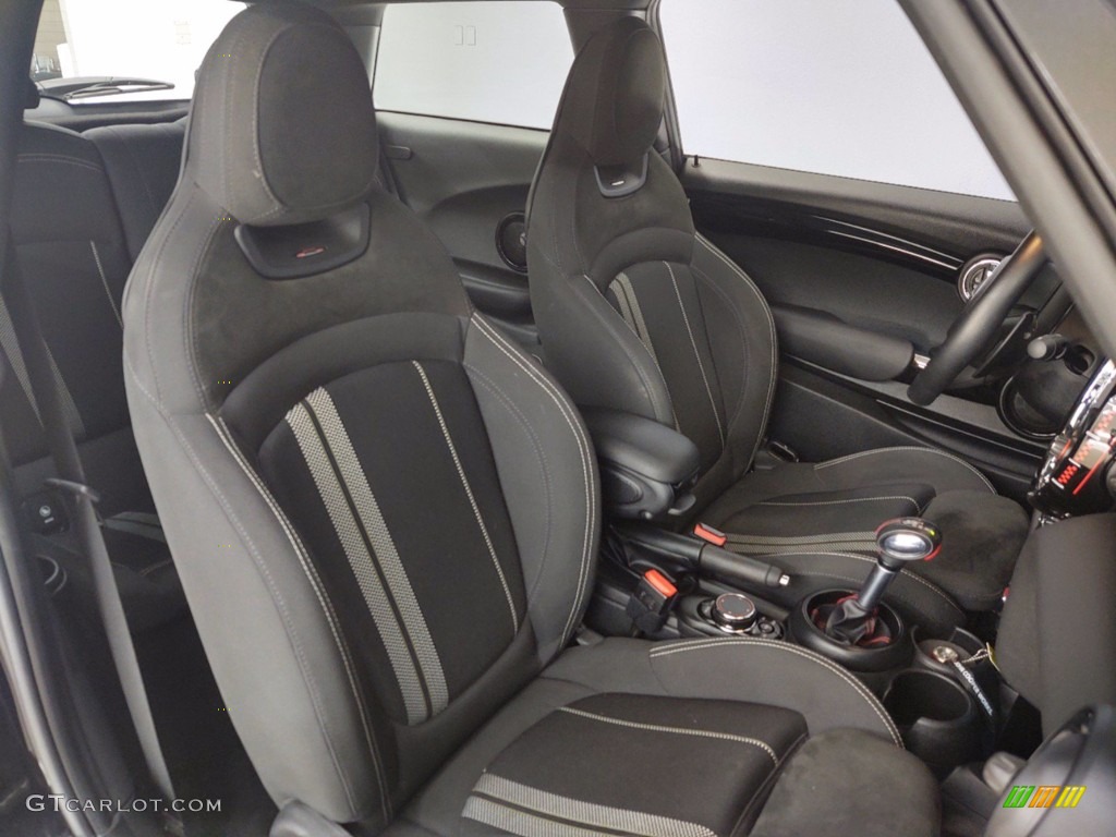 2019 Hardtop John Cooper Works 2 Door - Midnight Black / Carbon Black Dinamica/Double Stripe photo #32