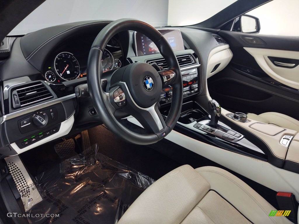 Ivory White Interior 2018 BMW 6 Series 650i Gran Coupe Photo #141213548