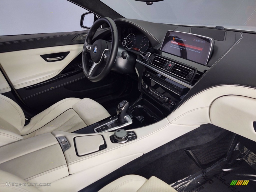 Ivory White Interior 2018 BMW 6 Series 650i Gran Coupe Photo #141213608