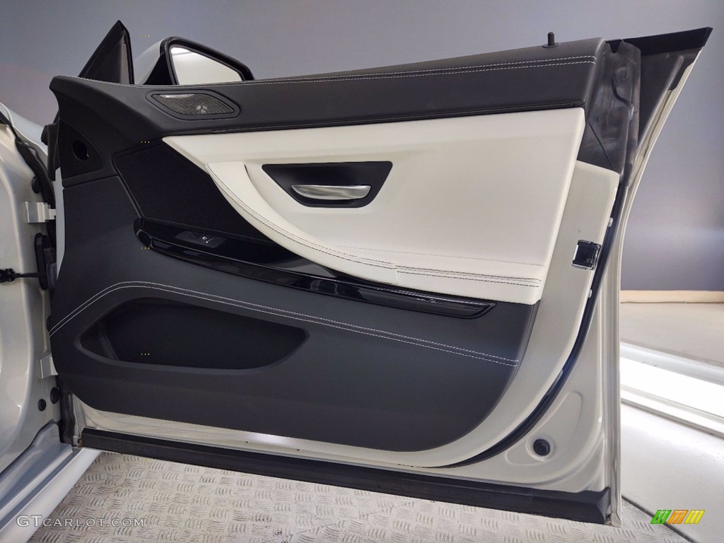 2018 BMW 6 Series 650i Gran Coupe Ivory White Door Panel Photo #141213611