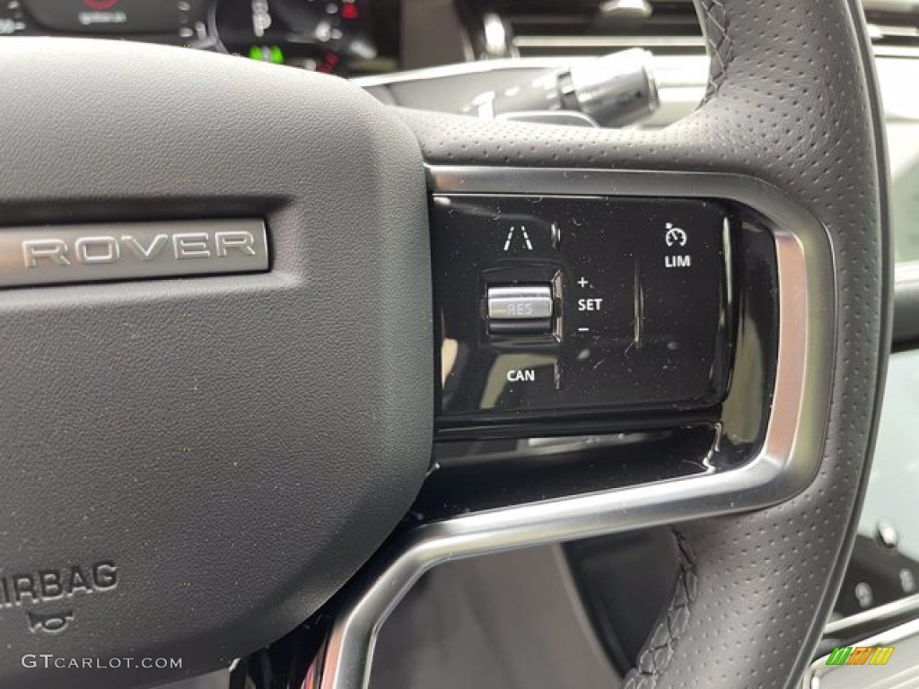 2021 Land Rover Range Rover Evoque S R-Dynamic Ebony Steering Wheel Photo #141216238