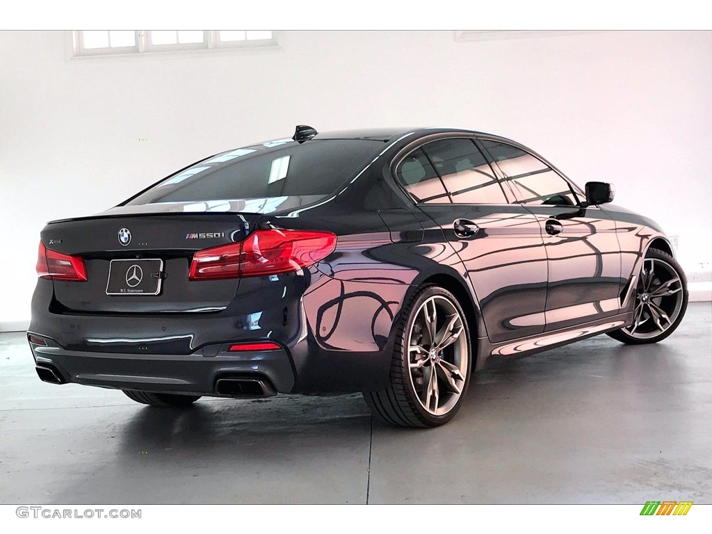 Carbon Black Metallic 2019 BMW 5 Series M550i xDrive Sedan Exterior Photo #141216358