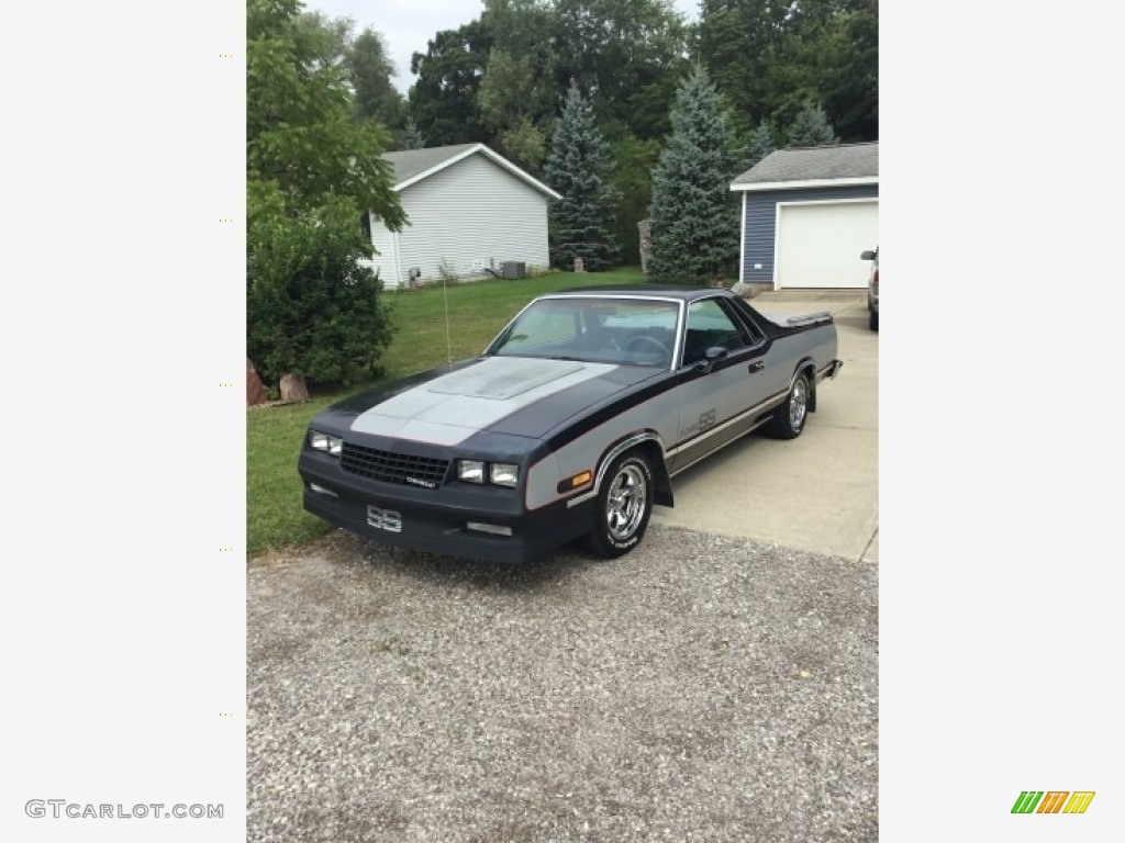 Dark Blue Metallic 1985 Chevrolet El Camino SS Exterior Photo #141217753