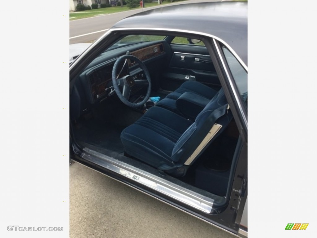 Blue Interior 1985 Chevrolet El Camino SS Photo #141217774