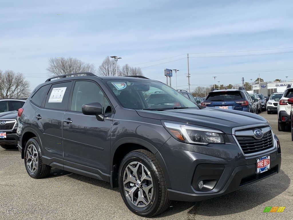 2021 Forester 2.5i Premium - Magnetite Gray Metallic / Black photo #1