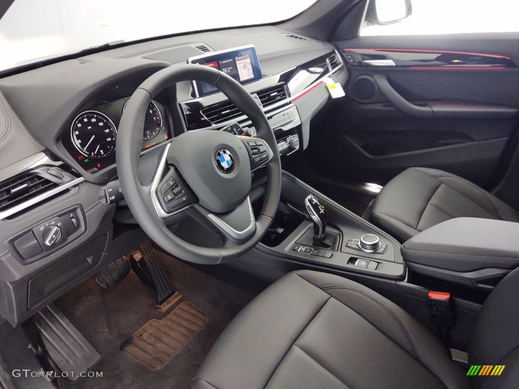 Black Interior 2021 BMW X1 sDrive28i Photo #141219589