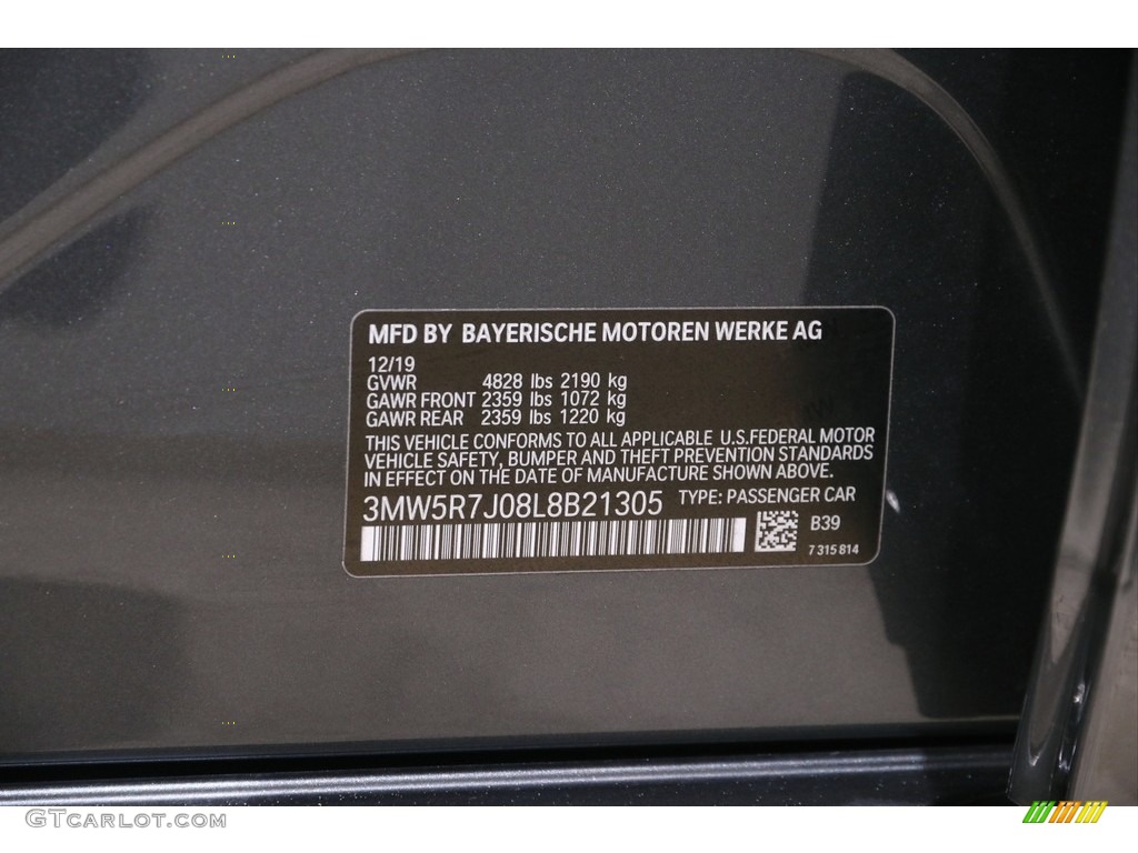 2020 3 Series 330i xDrive Sedan - Mineral Grey Metallic / Black photo #25