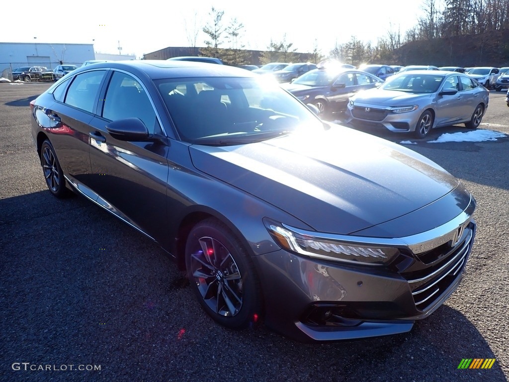2021 Accord EX-L - Modern Steel Metallic / Black photo #6