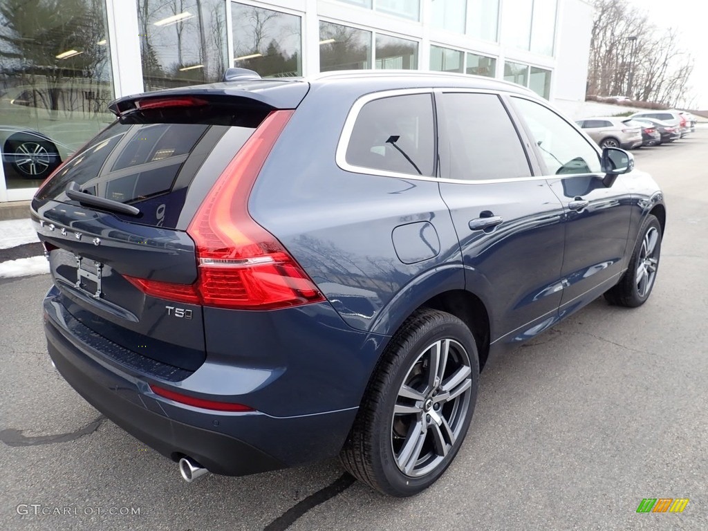 2021 XC60 T5 AWD Momentum - Denim Blue Metallic / Maroon Brown/Charcoal photo #2