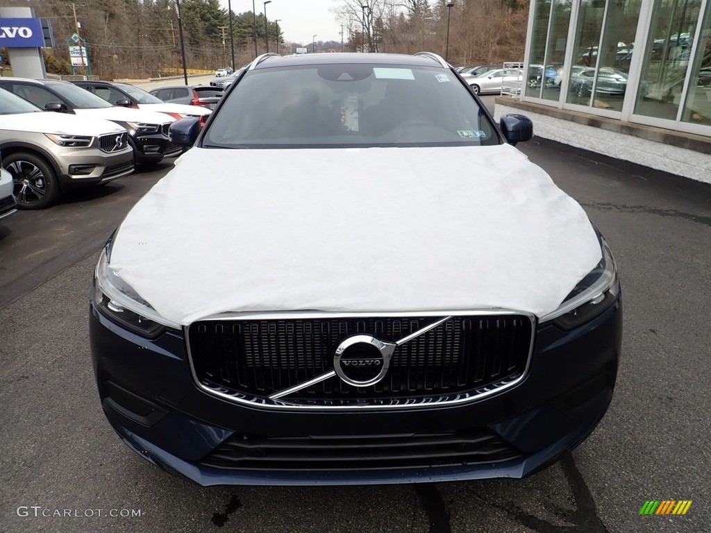 2021 XC60 T5 AWD Momentum - Denim Blue Metallic / Maroon Brown/Charcoal photo #6
