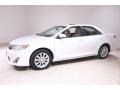 2013 Super White Toyota Camry XLE V6  photo #3