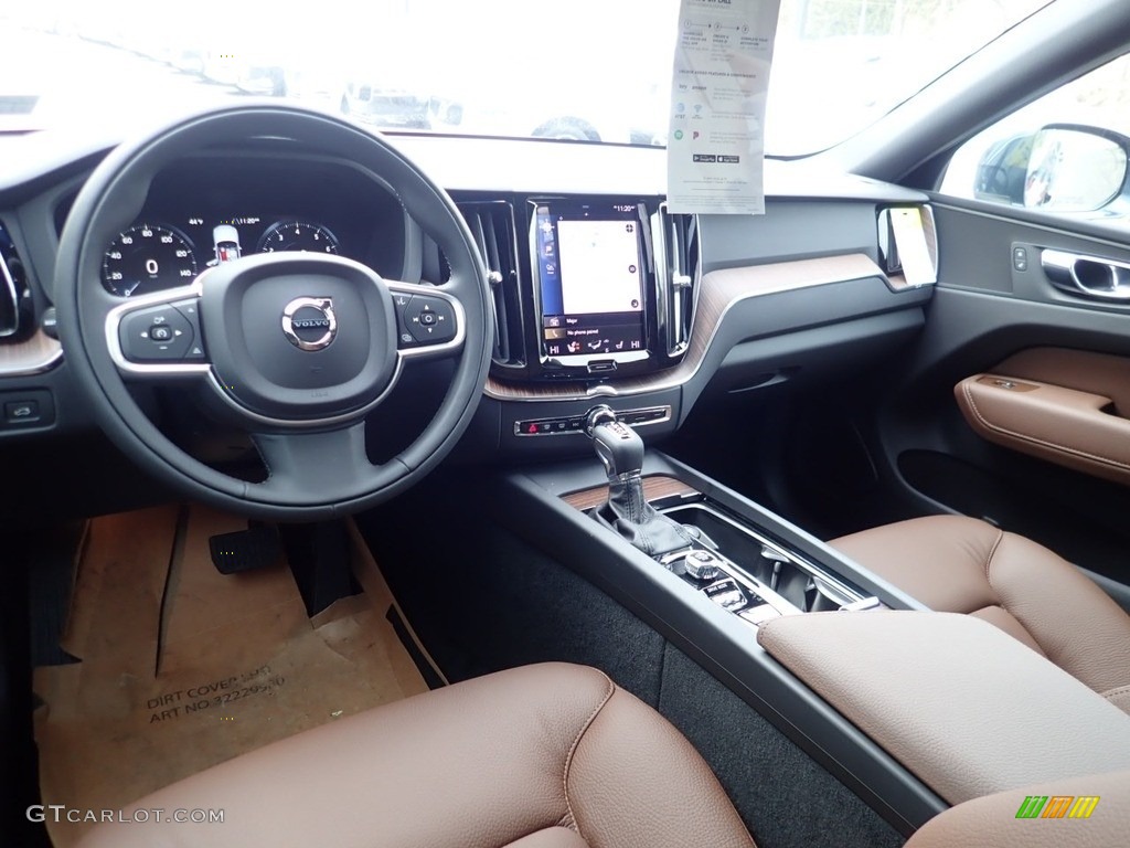 Maroon Brown/Charcoal Interior 2021 Volvo XC60 T5 AWD Momentum Photo #141223147