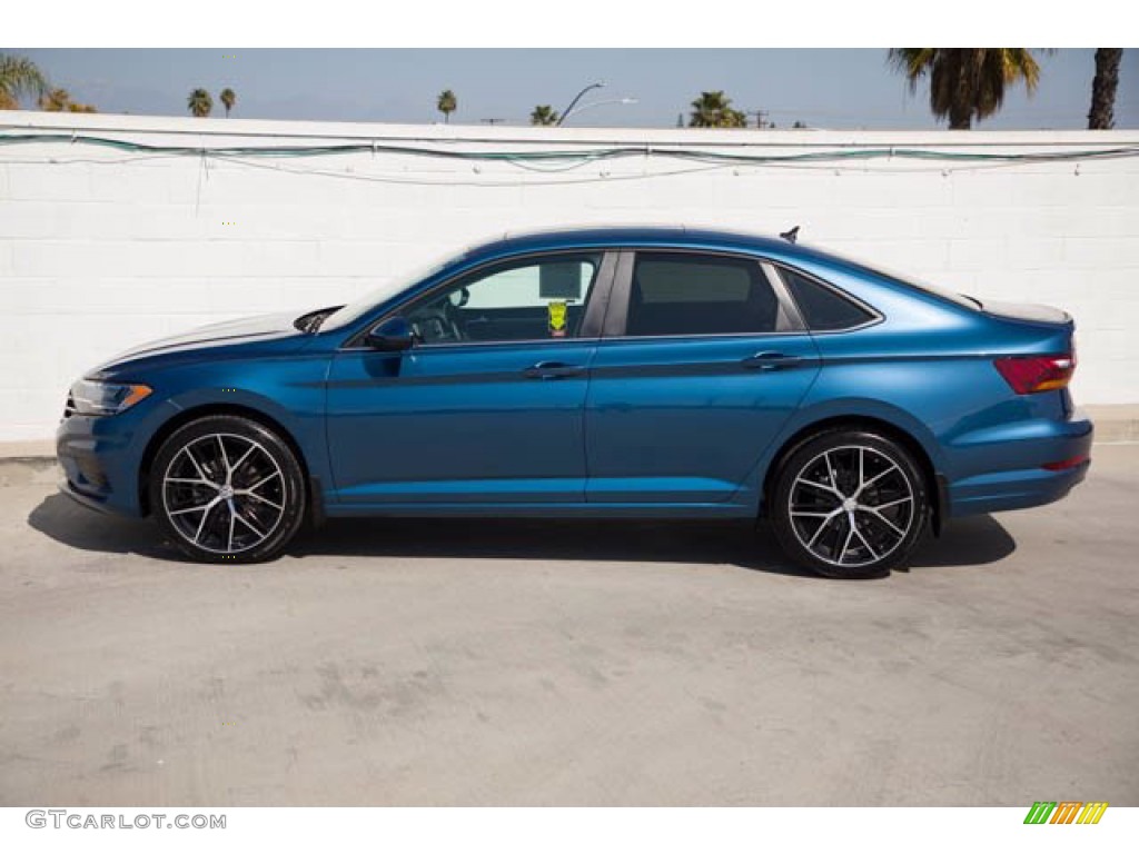 Blue Silk Metallic 2019 Volkswagen Jetta SE Exterior Photo #141226192