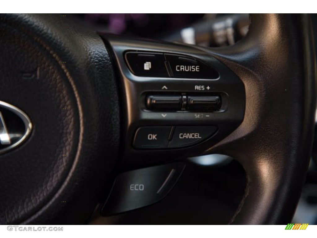2016 Kia Optima EX Hybrid Black Steering Wheel Photo #141227095